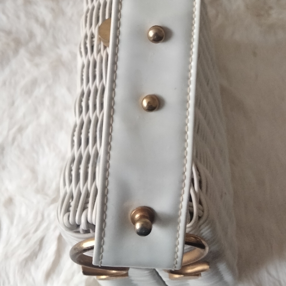 Vintage 1960's Lesco Lona Wicker Style Purse - Picture 2 of 16